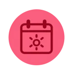 Flat calendar icon
