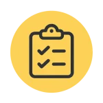 Flat checklist icon
