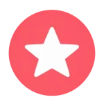 Flat star icon