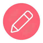 Flat pencil icon