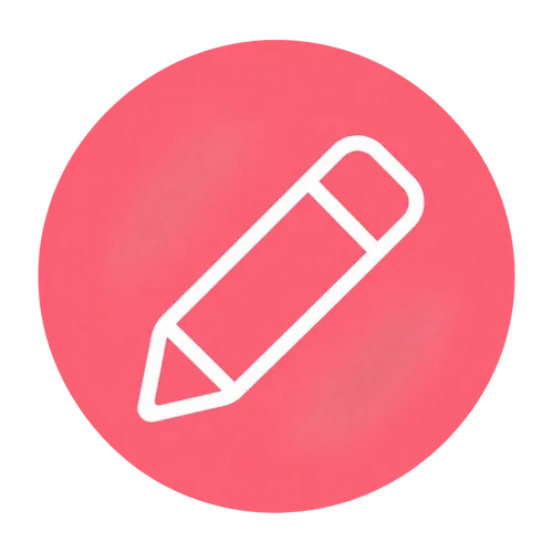 Flat pencil icon