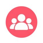 Flat people/audience icon